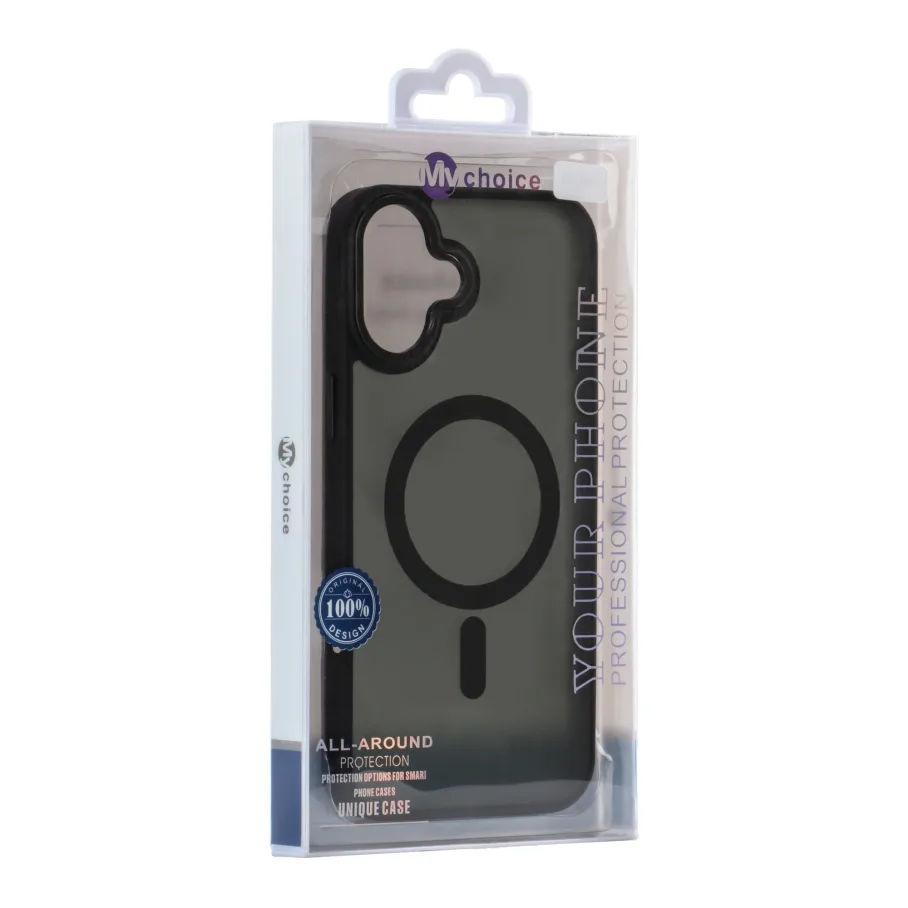 Чохол TPU+PC Goldencis Matte with MagSafe для iPhone 16 Black