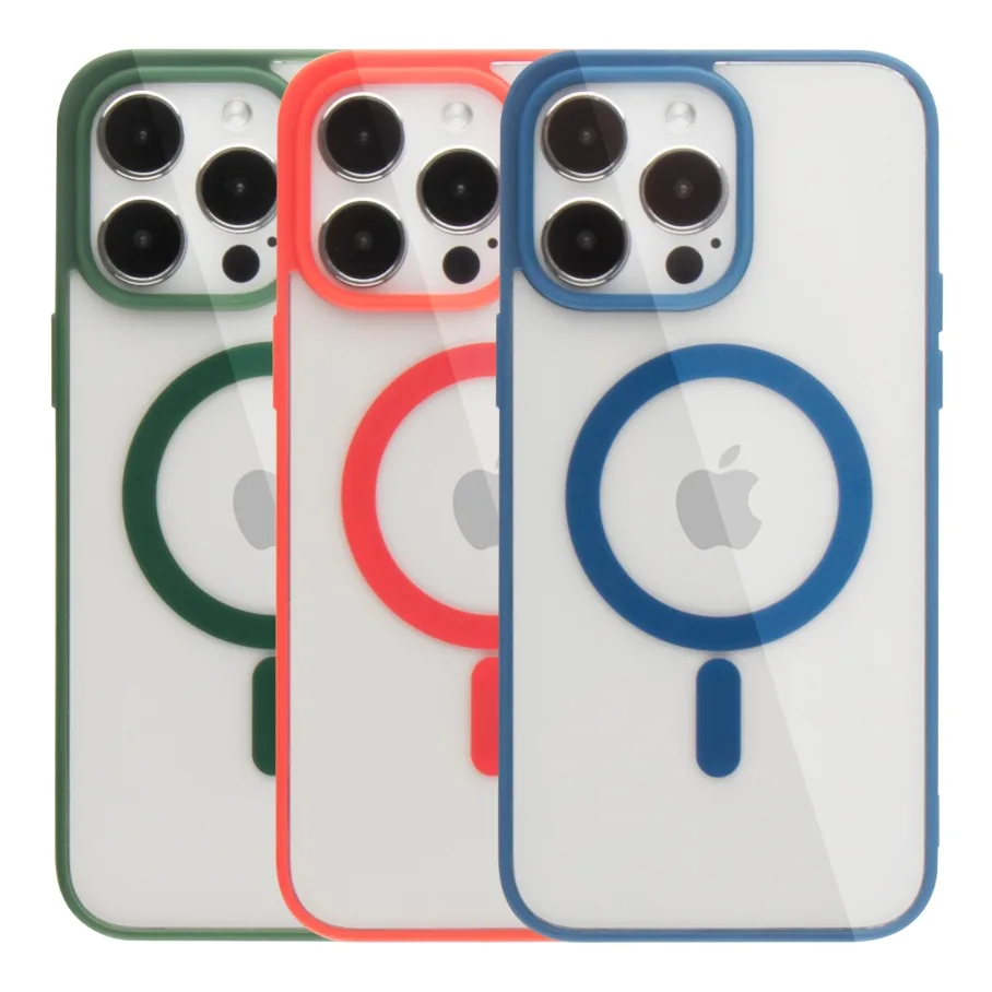 Чохол NEW TPU Color with Magsafe для iPhone 14 Pro Max Wine Red