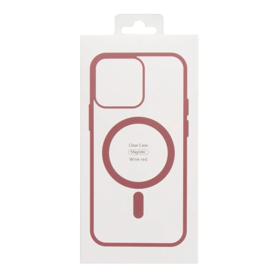 Чохол NEW TPU Color with Magsafe для iPhone 14 Pro Max Wine Red