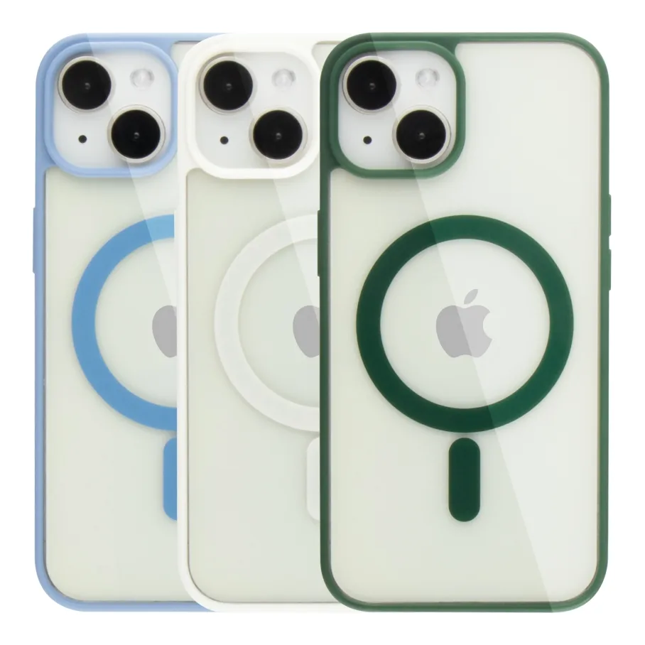 Чохол NEW TPU Color with Magsafe для iPhone 14 Sierra Blue
