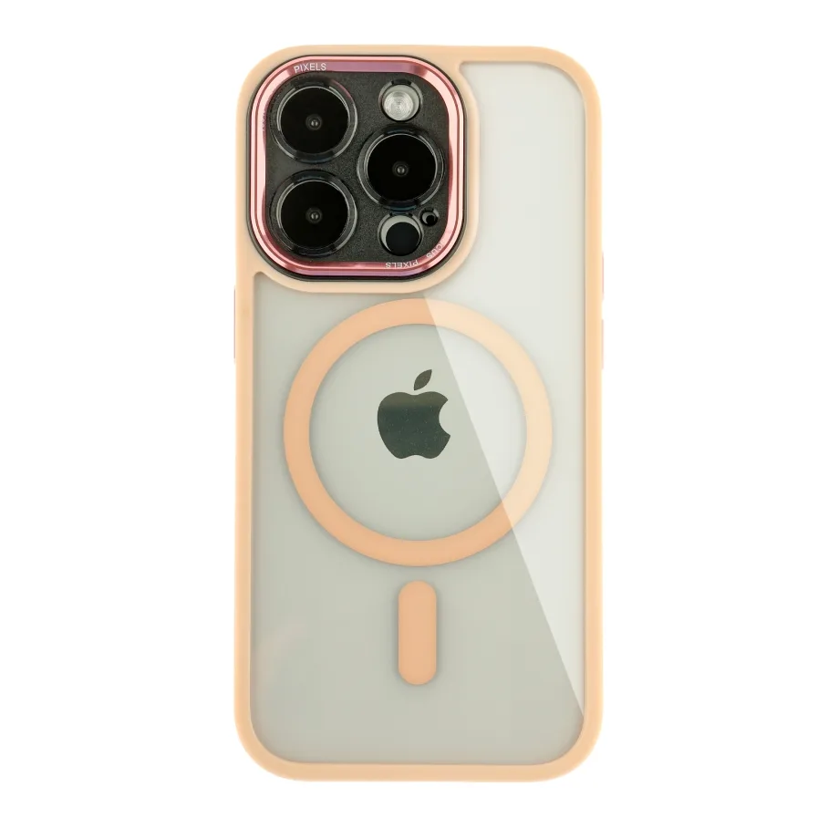 Чохол TPU+PC+Metal Calais with MagSafe для iPhone 14 Pro Max Pink