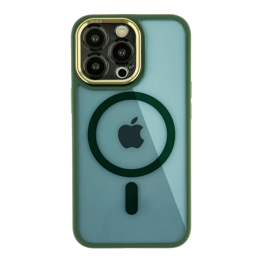 Чохол TPU+PC+Metal Calais with MagSafe для iPhone 13 Pro Green