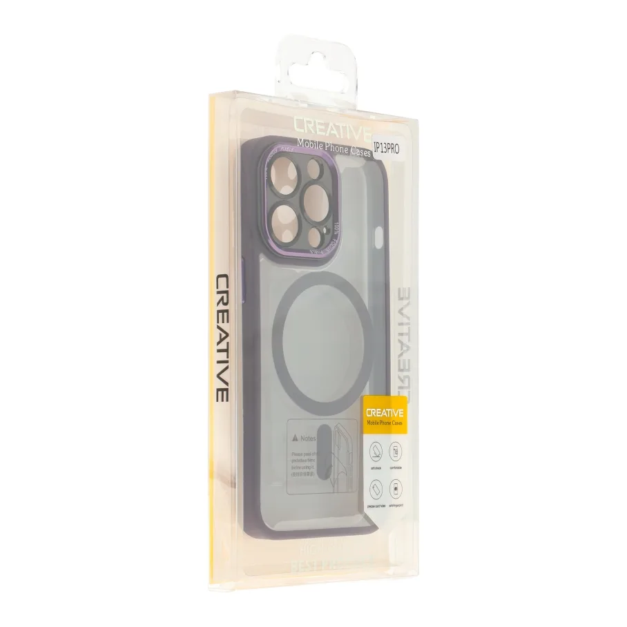 Чохол TPU+PC+Metal Calais with MagSafe для iPhone 13 Pro Black