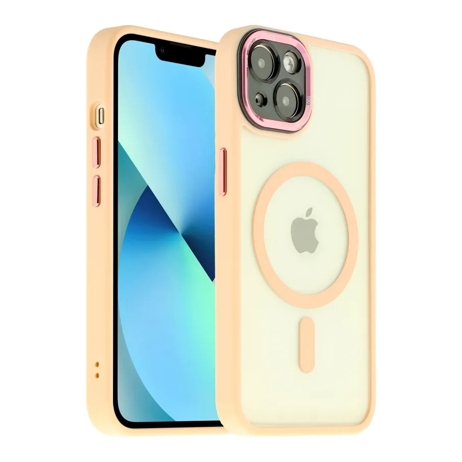 Чохол TPU+PC+Metal Calais with MagSafe для iPhone 13 Light Blue