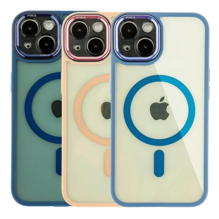 Чохол TPU+PC+Metal Calais with MagSafe для iPhone 13 Green