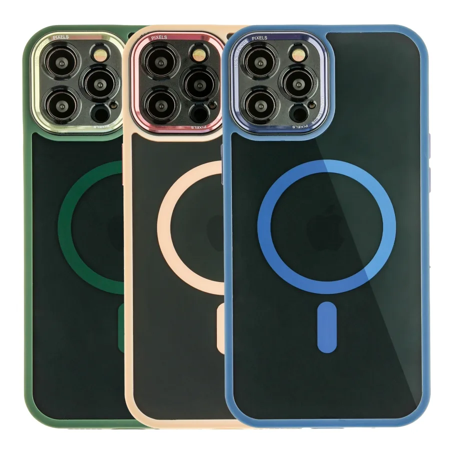 Чохол TPU+PC+Metal Calais with MagSafe для iPhone 12 Pro Black