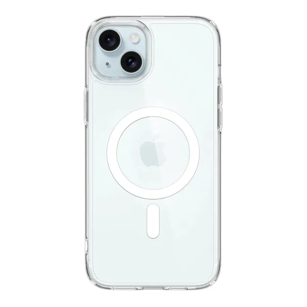 Чохол TPU+PC Spigen Ultra Hybrid with Magsafe для iPhone 15 Transparent