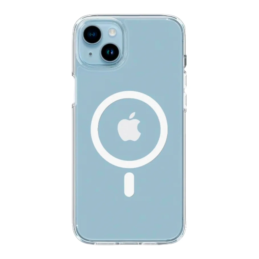 Чохол TPU+PC Spigen Ultra Hybrid with Magsafe для iPhone 14 Transparent
