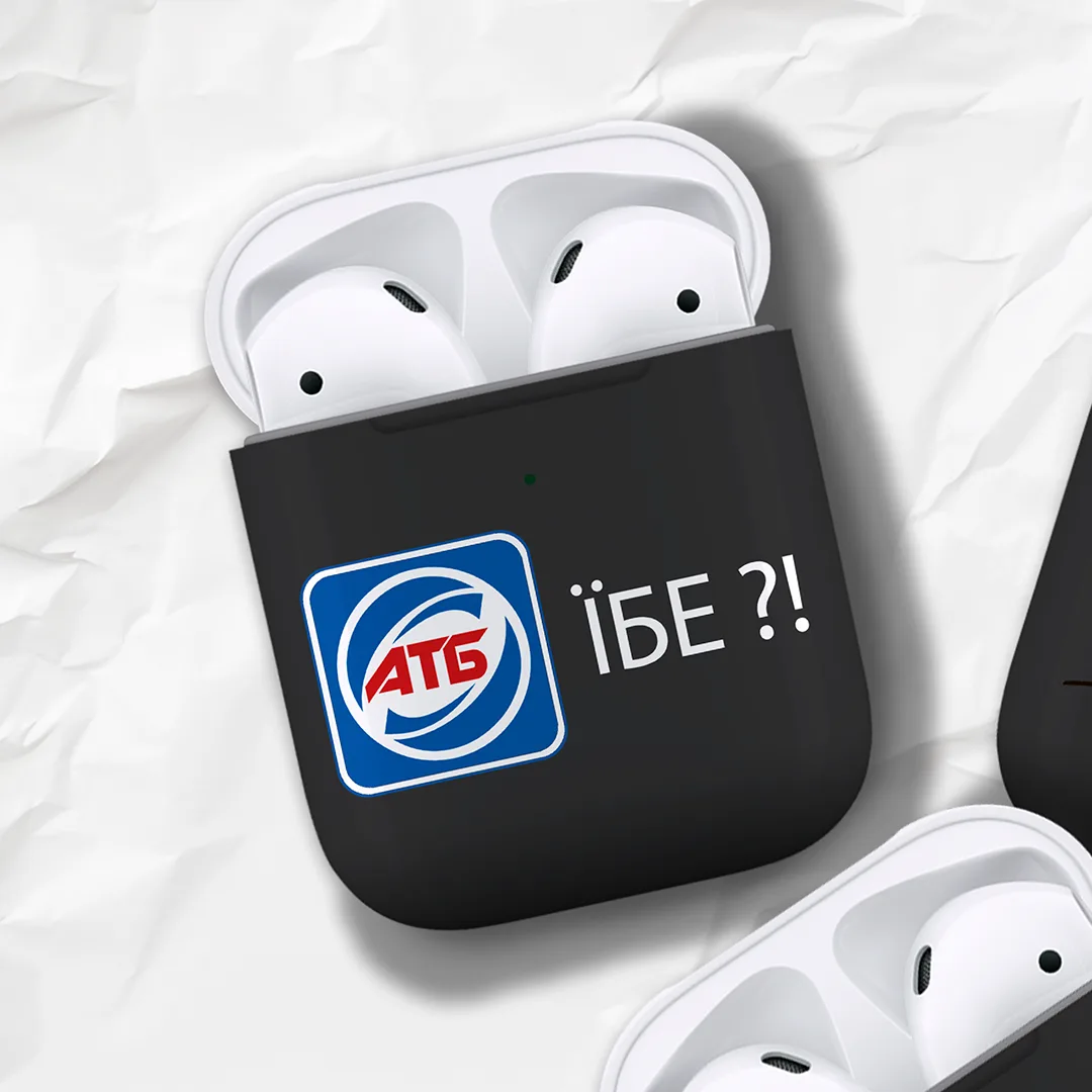 Чохол на замовлення для Air Pods 1, Air Pods 2 (Чохол BLEX з фото фото, логотип)