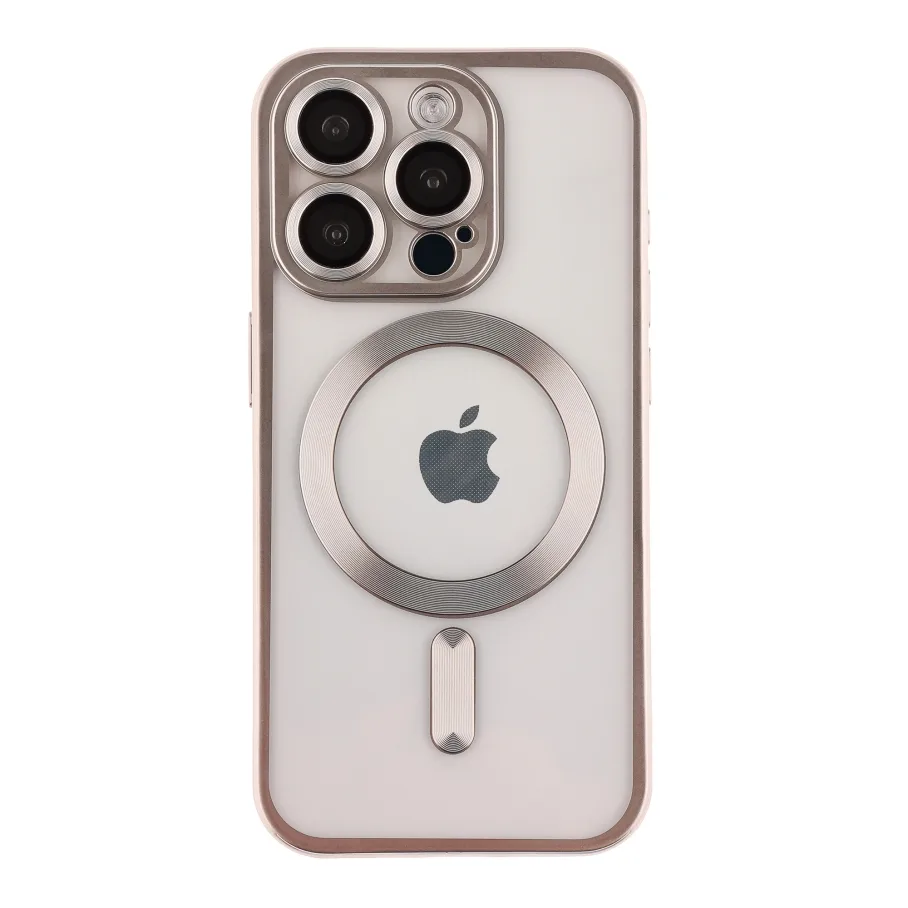 Чохол TPU Metallic Chrome Full Camera with Magsafe для iPhone 14 Pro Max Titan