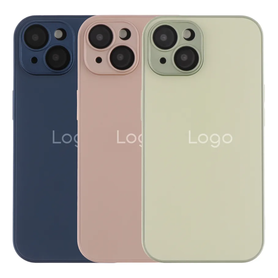 Чохол AG-Glass Matte Camera Lens with Magsafe для iPhone 15 Navy Blue