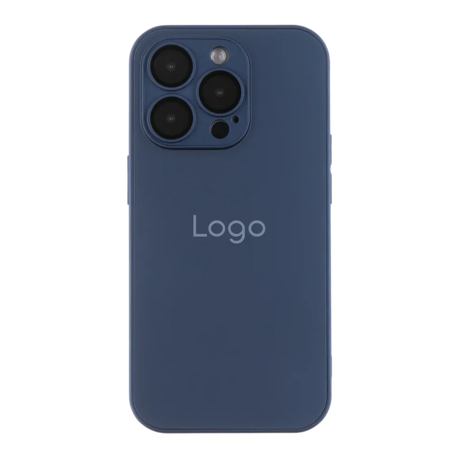 Чохол AG-Glass Matte Camera Lens with Magsafe для iPhone 14 Pro Max Navy Blue