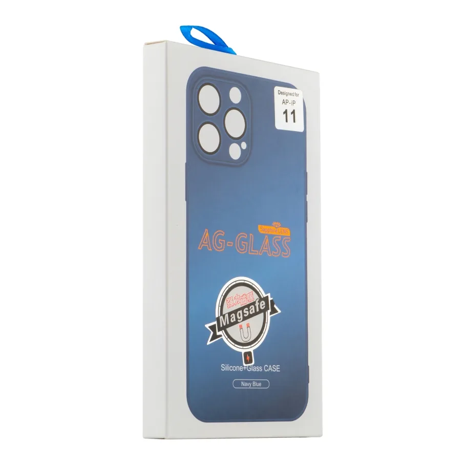Чохол AG-Glass Matte Camera Lens with Magsafe для iPhone 11 Sierra Blue