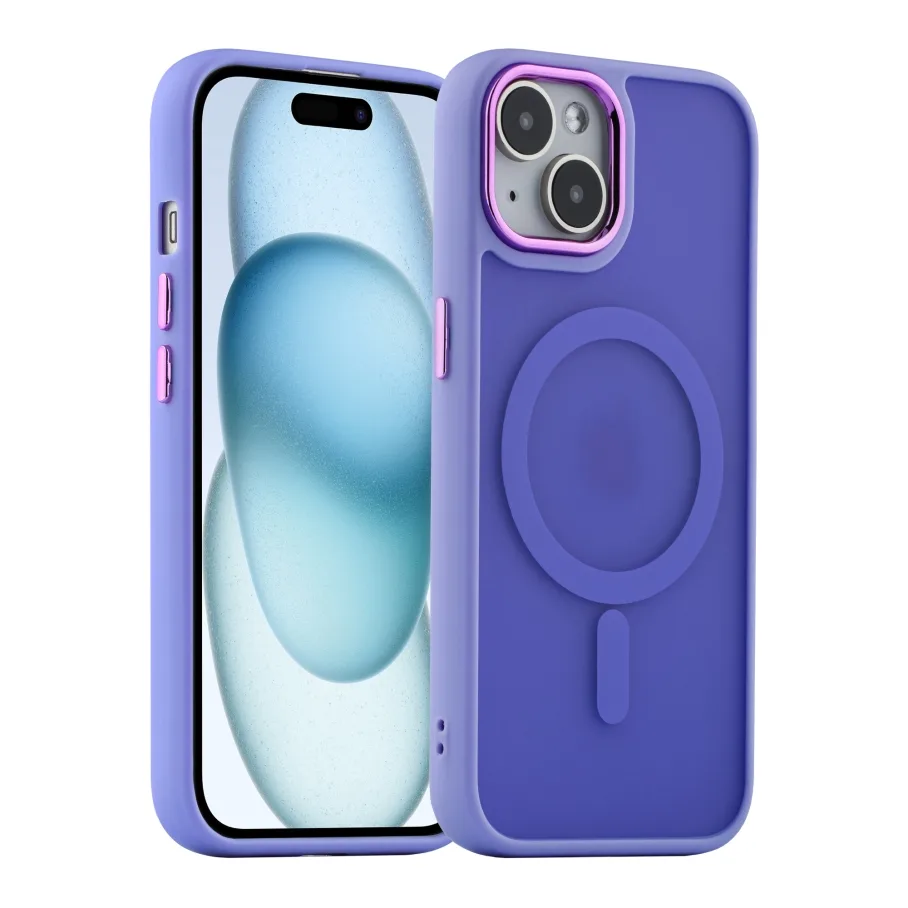 Чохол TPU+PC Space Magnetic Color with Magsafe для iPhone 15 Pink