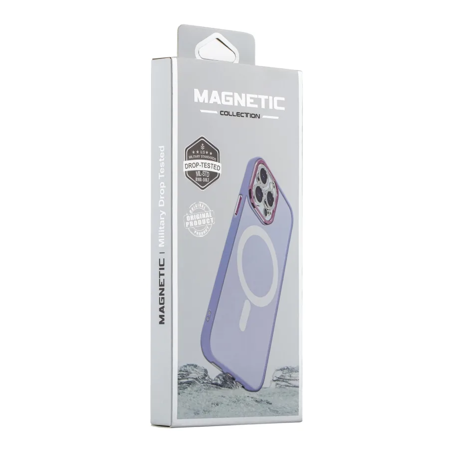 Чохол TPU+PC Space Magnetic Color with Magsafe для iPhone 15 Pro Purple