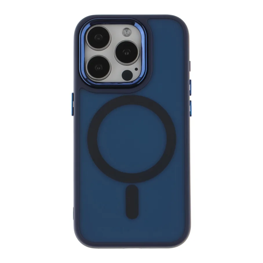Чохол TPU+PC Space Magnetic Color with Magsafe для iPhone 15 Pro Dark Blue