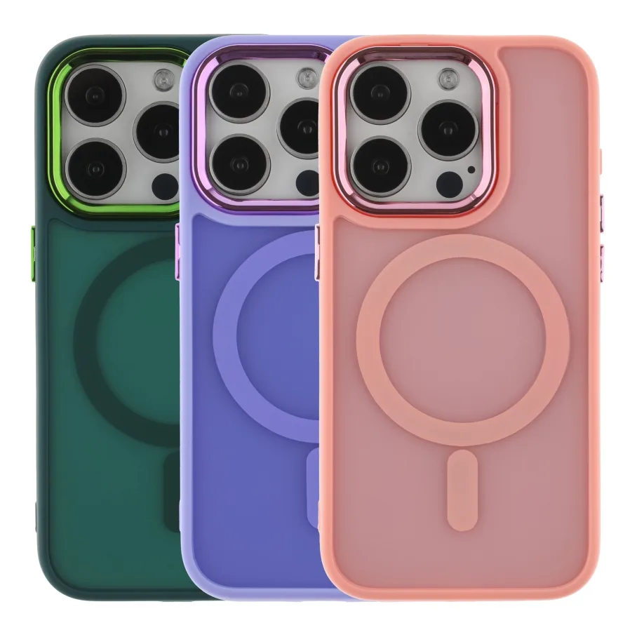 Чохол TPU+PC Space Magnetic Color with Magsafe для iPhone 15 Pro Black