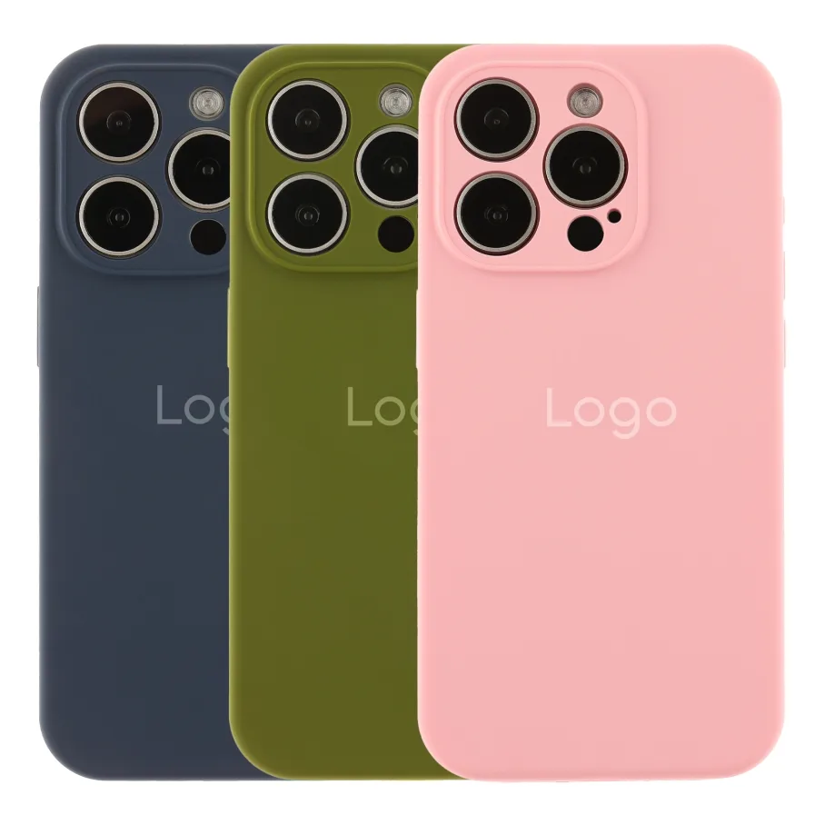 Чохол Silicone Case Full Size with Frame для iPhone 15 Pro 44.Shiny Blue