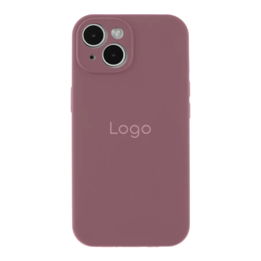 Чохол Silicone Case Full Size with Frame для iPhone 15 68.Blackcurrant
