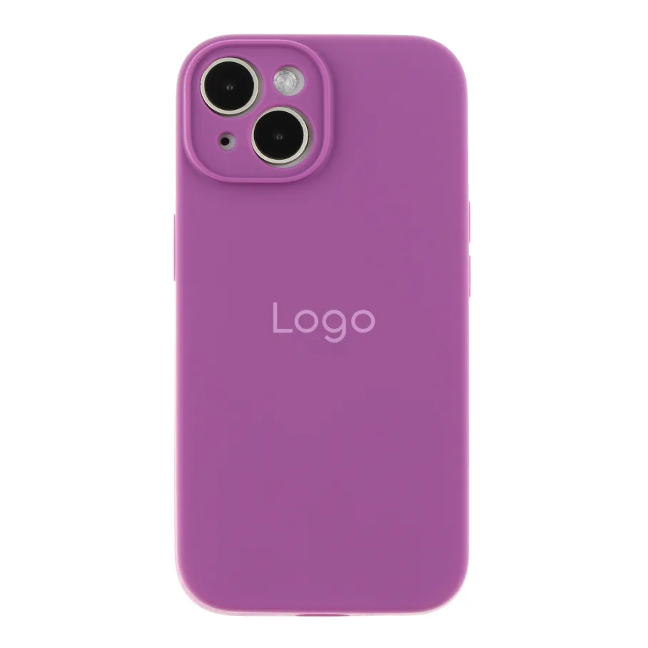 Чохол Silicone Case Full Size with Frame для iPhone 15 43.Grape