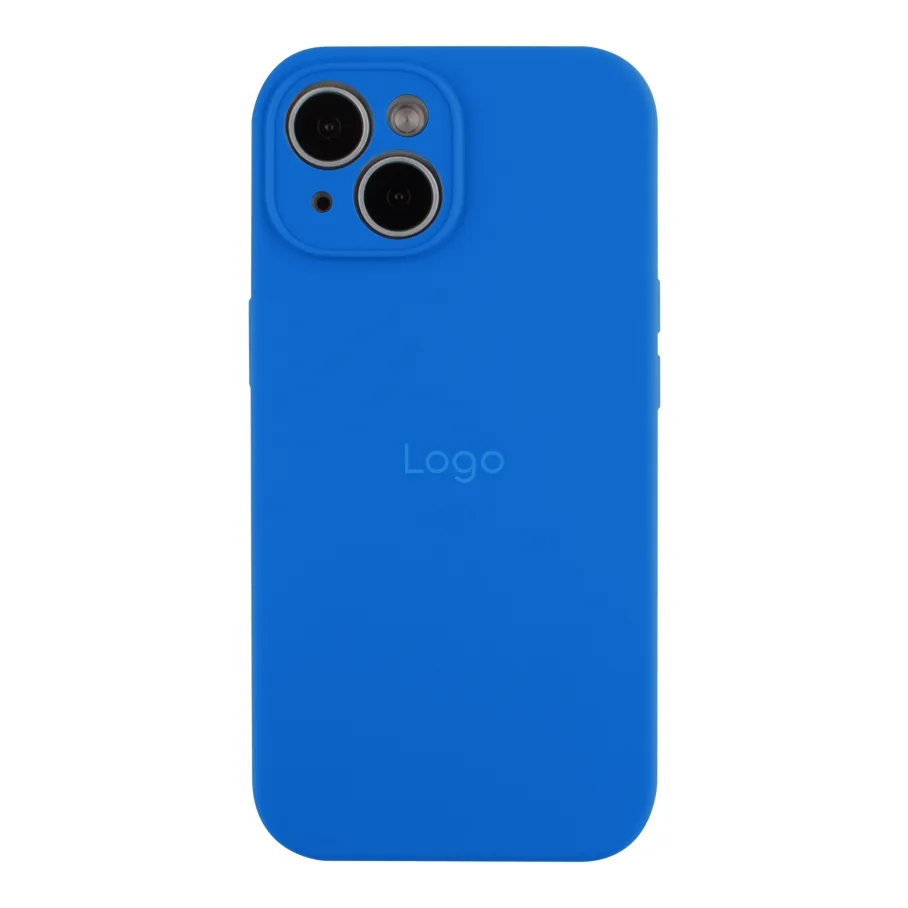Чохол Silicone Case Full Size with Frame для iPhone 15 03.Royal blue