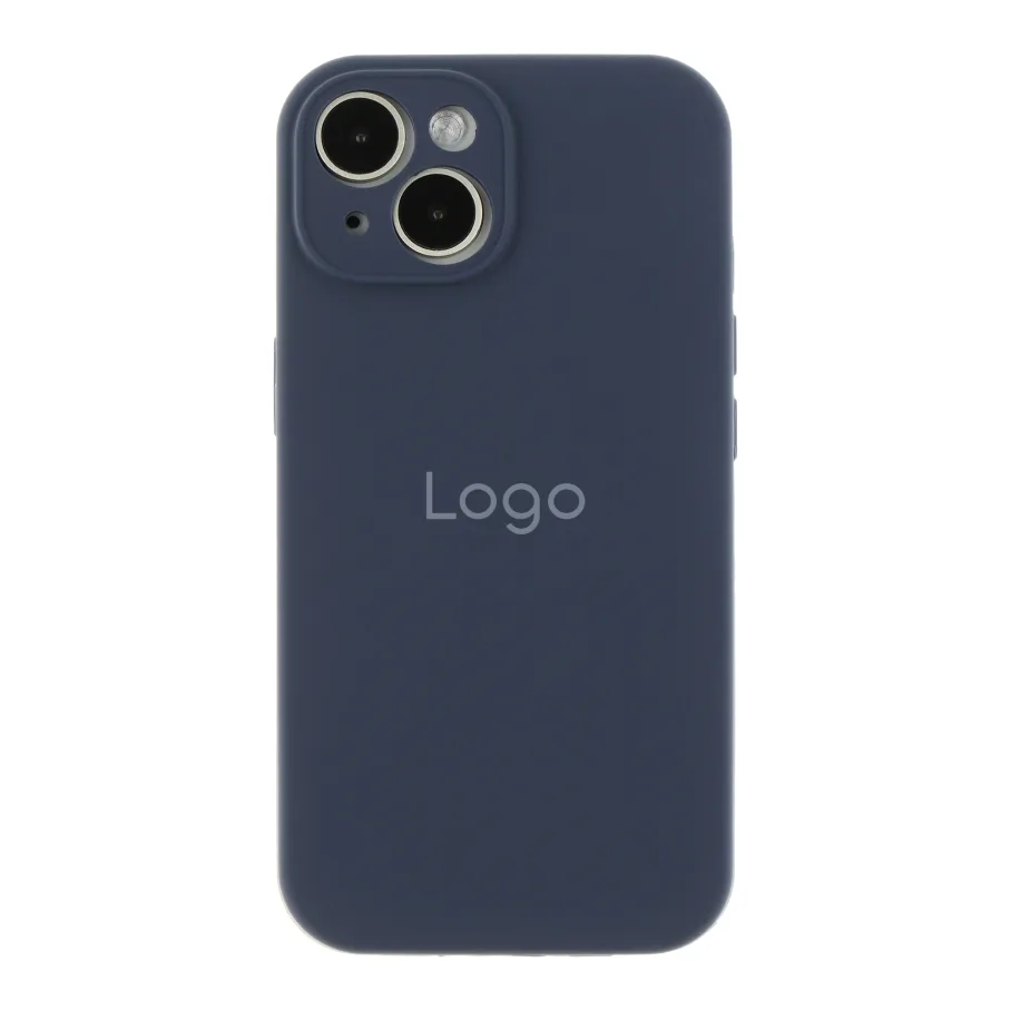 Чохол Silicone Case Full Size with Frame для iPhone 15 08.Dark Blue