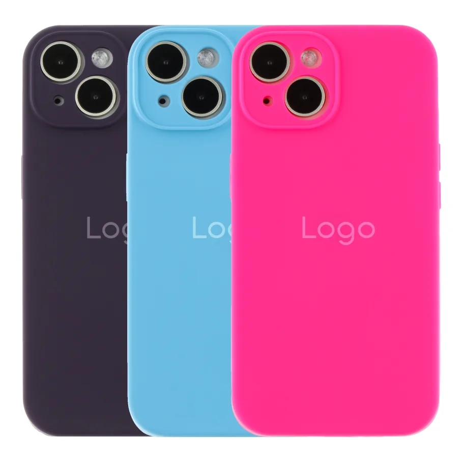 Чохол Silicone Case Full Size with Frame для iPhone 15 01.Mint