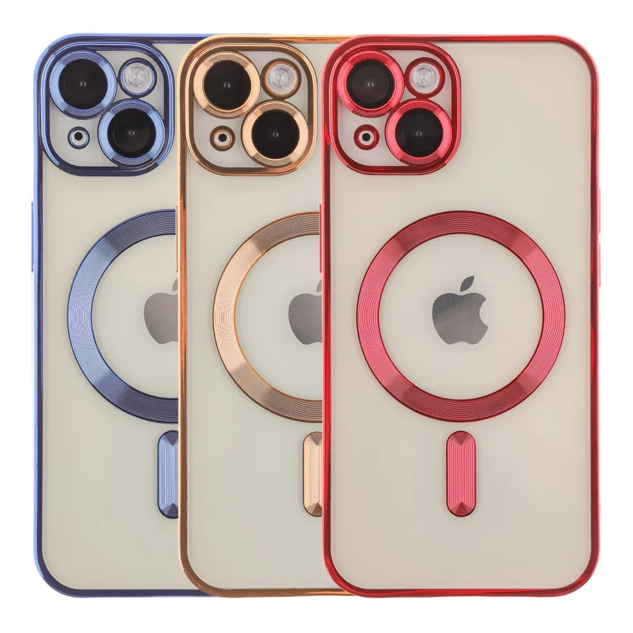 Чохол TPU Metallic Full Camera with Magsafe для iPhone 15 Green