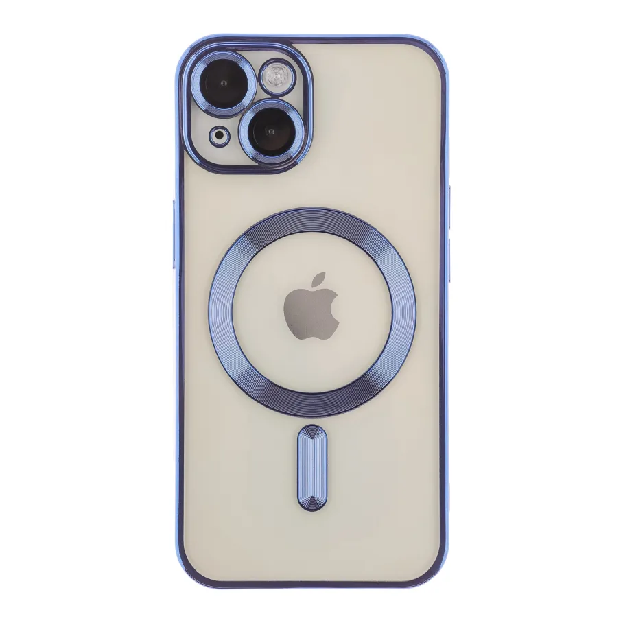 Чохол TPU Metallic Full Camera with Magsafe для iPhone 15 Blue