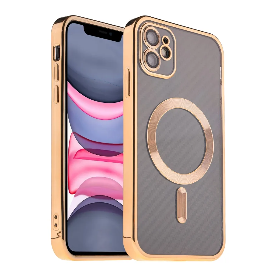 Чохол TPU Metallic Full Camera with Magsafe для iPhone 11 Red