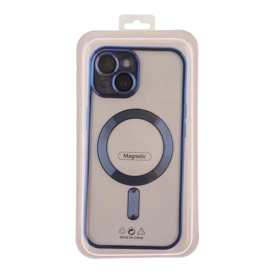 Чохол TPU Metallic Full Camera with Magsafe для iPhone 11 Blue