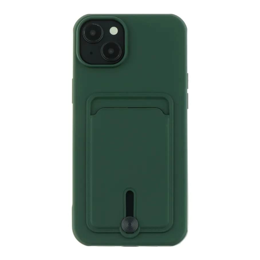 Чохол TPU Colorfull Pocket Card для iPhone 15 Plus Atrovirens