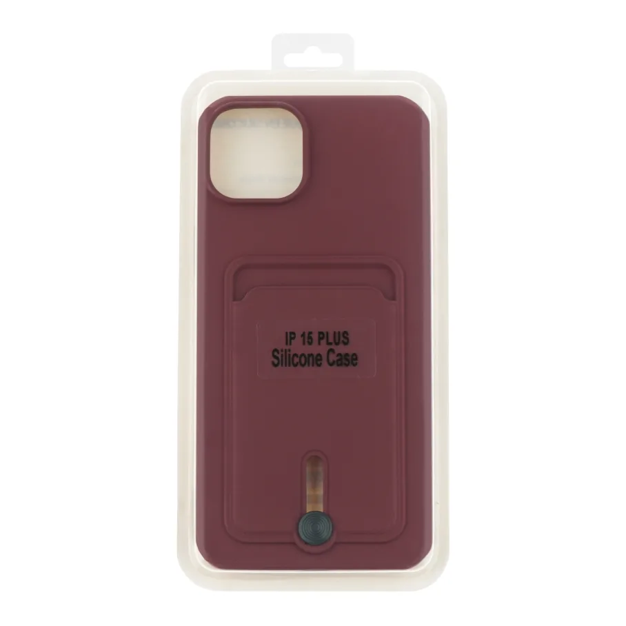 Чохол TPU Colorfull Pocket Card для iPhone 15 Plus Atrovirens