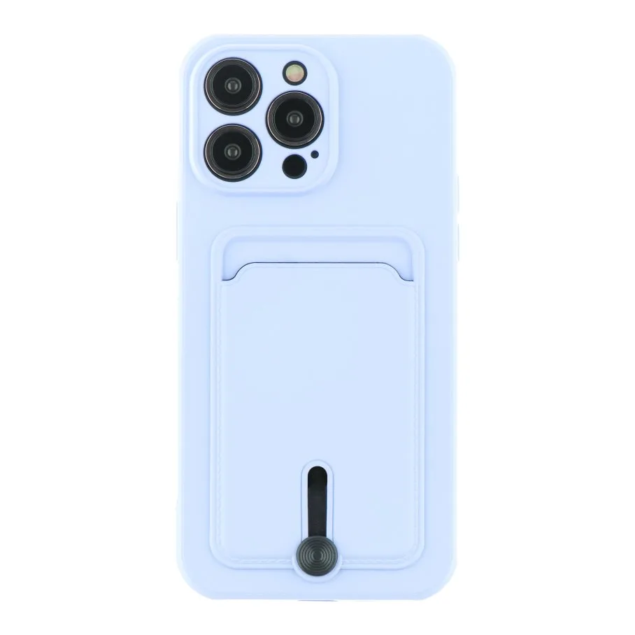 Чохол TPU Colorfull Pocket Card для iPhone 14 Pro Max Elegant Purple