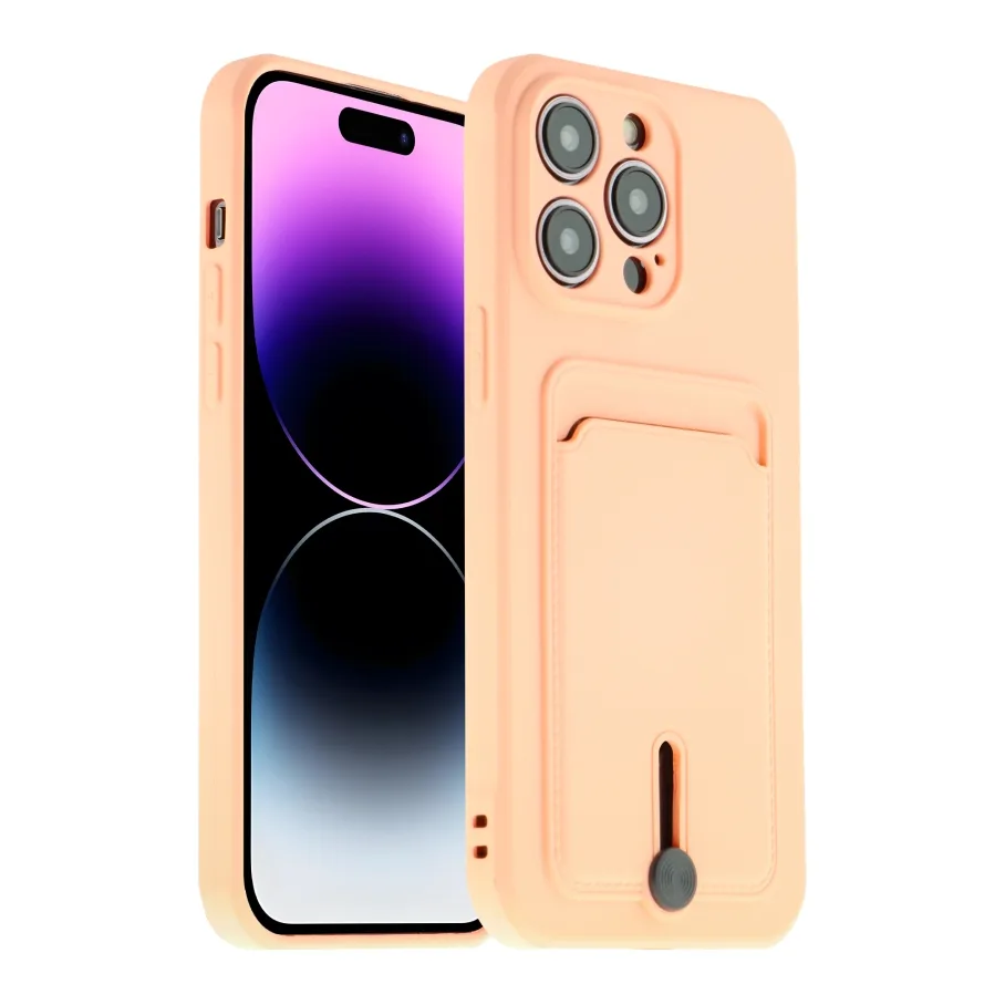 Чохол TPU Colorfull Pocket Card для iPhone 14 Pro Max Black