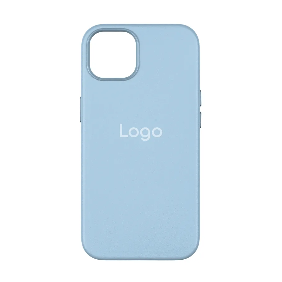 Чохол Leather Case with MagSafe для iPhone 15 Sky Blue