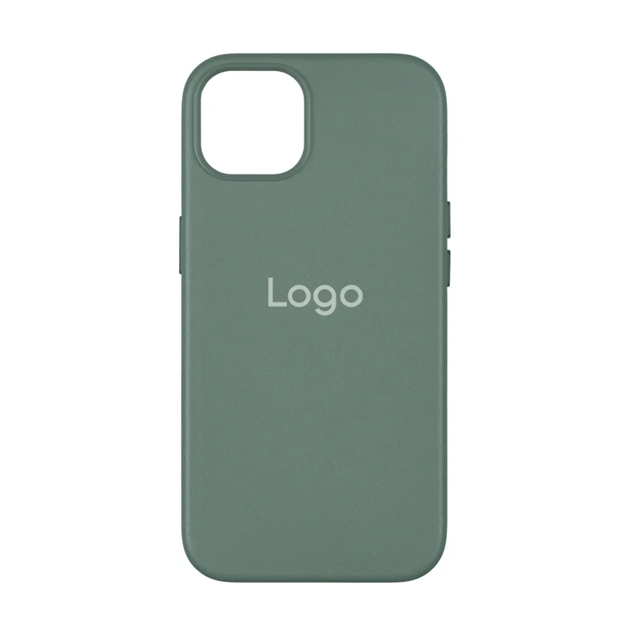 Чохол Leather Case with MagSafe для iPhone 14 Pine Needle Green
