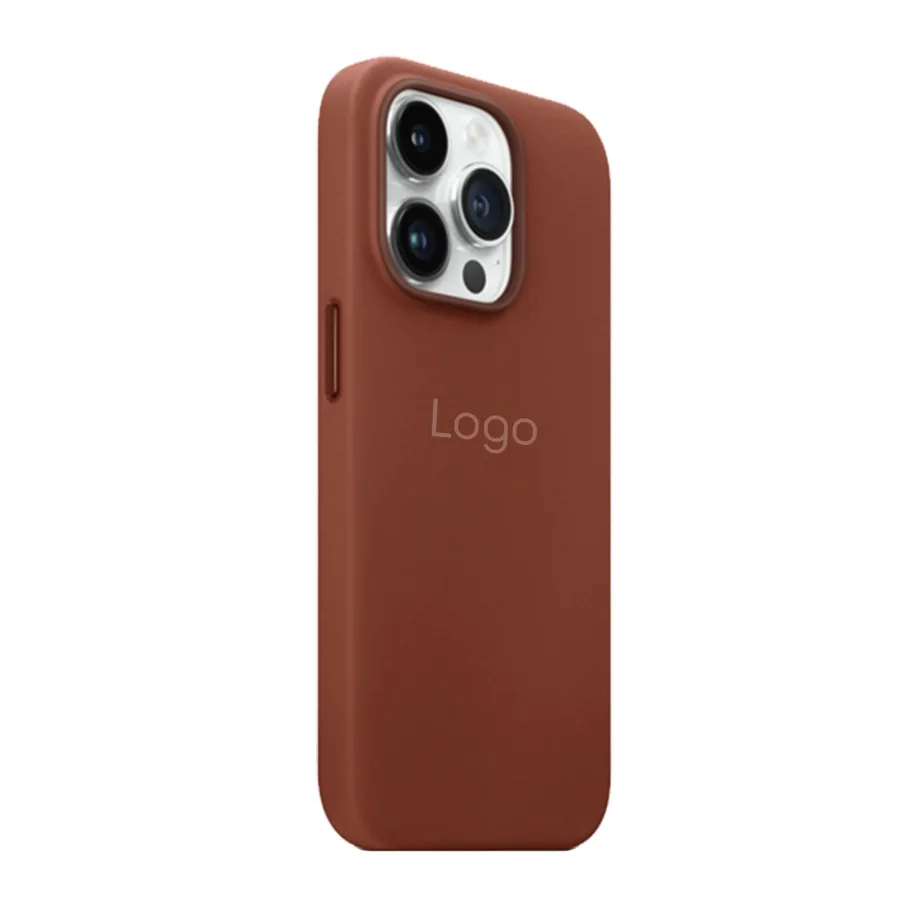 Чохол Leather Case with MagSafe для iPhone 14 Pro Max Sand Pink