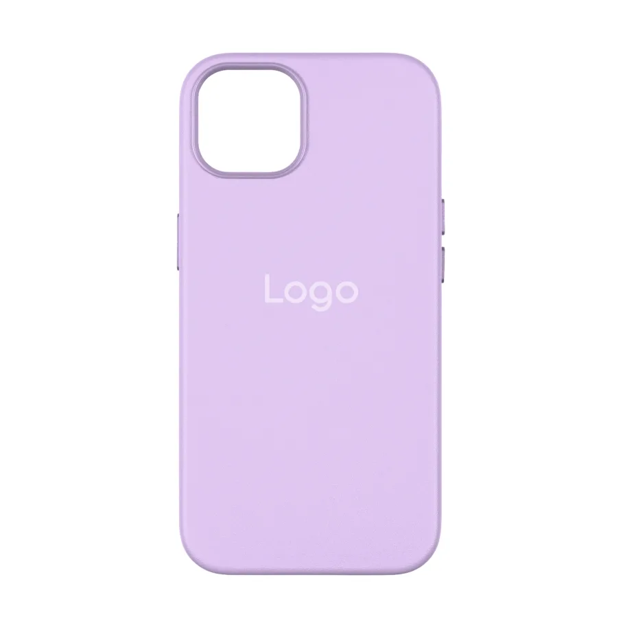 Чохол Leather Case with MagSafe для iPhone 14 Pro Max Elegant Purple