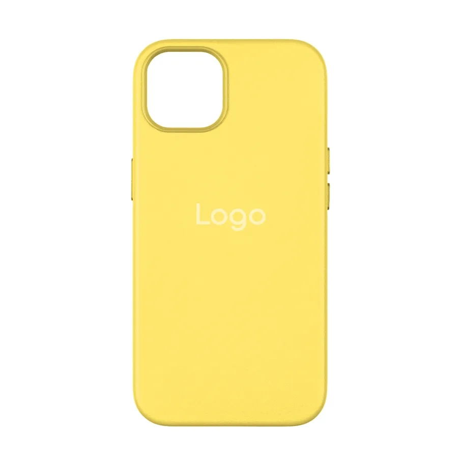 Чохол Leather Case with MagSafe для iPhone 14 Pro Max Canary Yellow