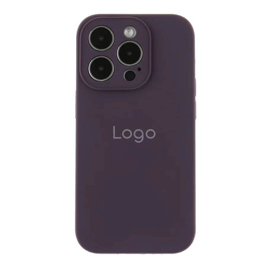 Чохол Silicone Case Full Size with Frame для iPhone 14 Pro Max 82.Elderberry