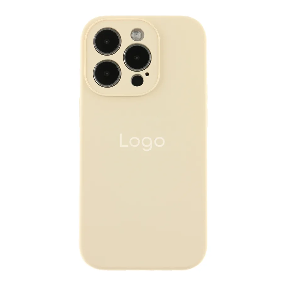 Чохол Silicone Case Full Size with Frame для iPhone 14 Pro Max 11.Antique White