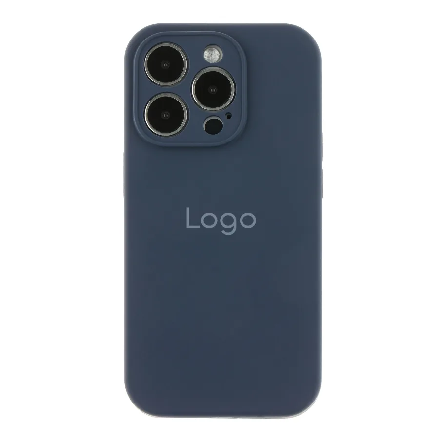 Чохол Silicone Case Full Size with Frame для iPhone 14 Pro Max 08.Dark Blue