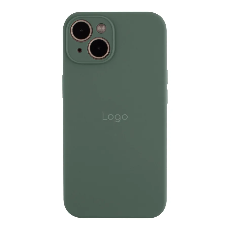 Чохол Silicone Case Full Size with Frame для iPhone 14 55.Pine Green