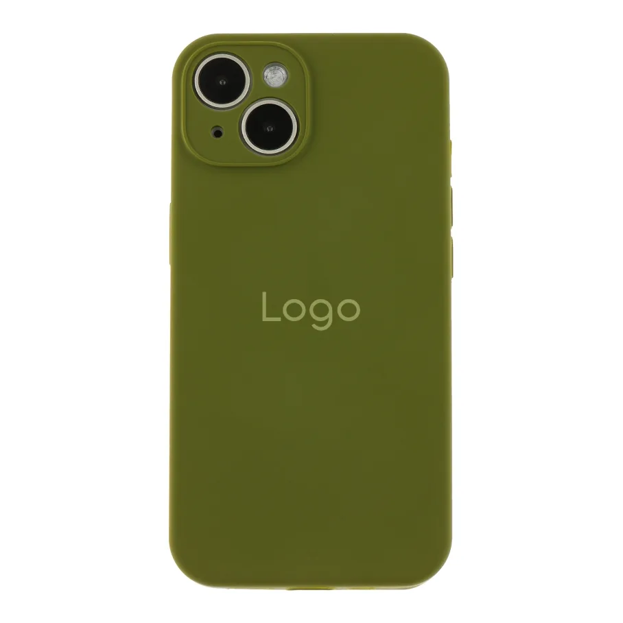 Чохол Silicone Case Full Size with Frame для iPhone 14 45.Army Green