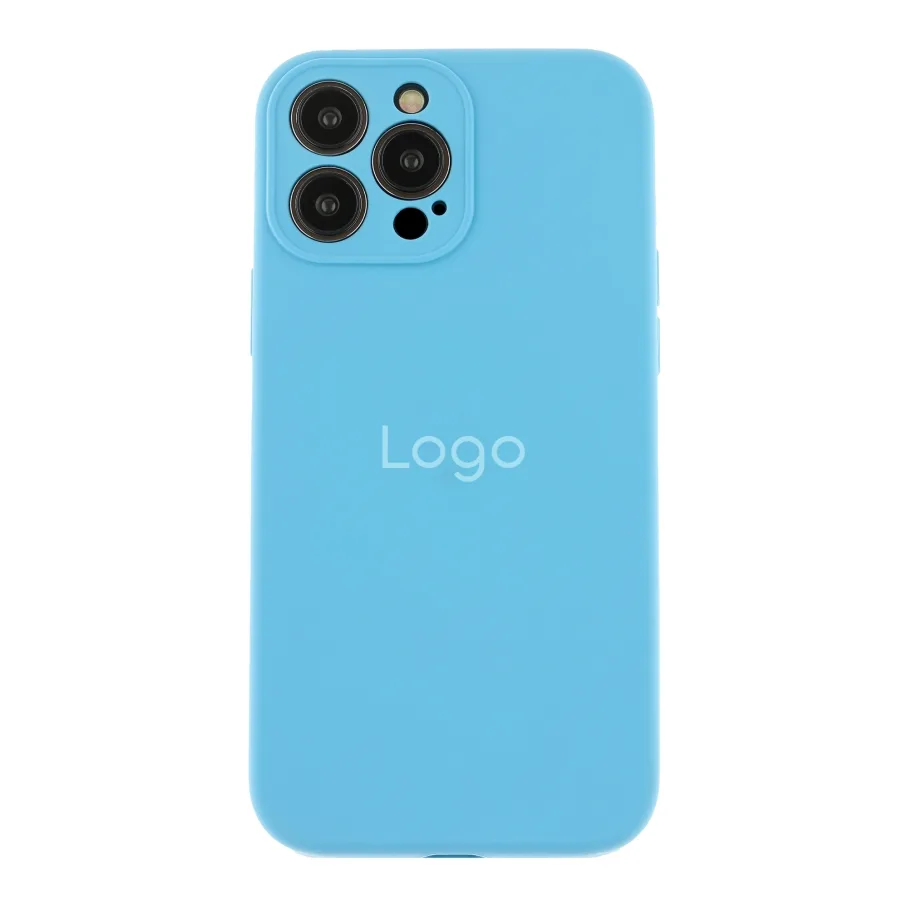 Чохол Silicone Case Full Size with Frame для iPhone 13 Pro 53.Cornflower