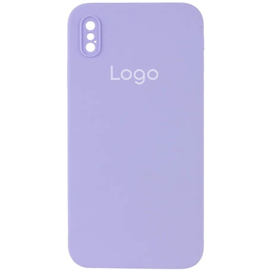 Чохол Silicone Case Square Full Camera для iPhone X/Xs 39.Elegant Purple