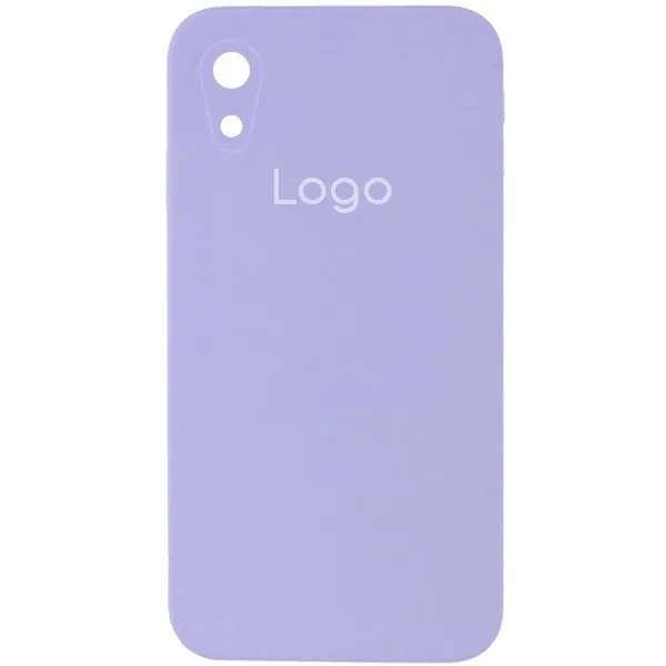 Чохол Silicone Case Square Full Camera для iPhone Xr 39.Elegant Purple