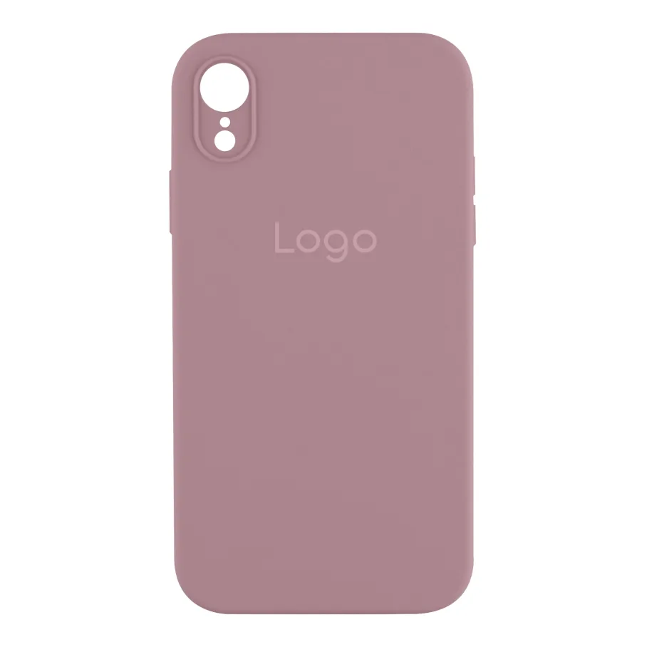 Чохол Silicone Case Square Full Camera для iPhone Xr 68.Blackcurrant