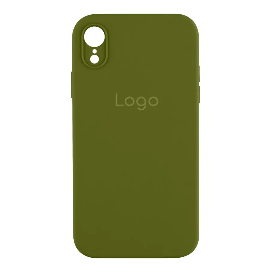 Чохол Silicone Case Square Full Camera для iPhone Xr 45.Army Green